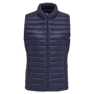 Chaleco acolchado grueso de color liso para mujer, ligero, sin mangas, con cremallera, para deportes, juvenil y adulto, tipo gilet, chaleco acolchado. - Product Image 1