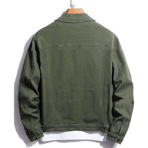 ชุดยีนส์และแจ็คเก็ตแฟชั่นพลัสไซส์สำหรับผู้ชาย ผ้าเดนิมยืดผสมคอตตอน เอวสูง สวมใส่สบาย ระบายอากาศได้ดี เหมาะสำหรับฤดูหนาว พร้อมปักโลโก้ตามสั่ง - Product Image 2