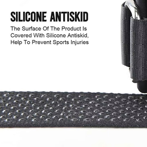 Sangles de poignet pour la musculation et le powerlifting, sangles d'entraînement de force avec design respirant et antidérapant pour un usage unisexe - Product Image 3