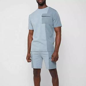 2022 camiseta personalizada Unisex de estilo informal para hombre y conjunto corto de alta calidad Primavera Verano moda de gran tamaño de dos piezas para hombres - Product Image 2