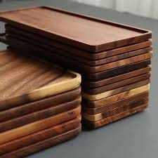 Rustic Handmade Modern Luxury Wood Serving Tray Premium Natural Dishwasher Safe Large Capacity for Breakfast <b>Coffee</b> Tea - Product Image 2