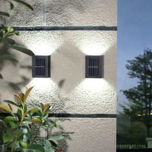 2 Luces Solares para Terraza, Jardín, Camino, Patio, Escaleras, Valla, Lámparas Solares para Jardín - Product Image 1