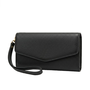 Cartera Larga Premium de PU con Bloqueo RFID, Bolso de Mano Unisex, Tarjetero Múltiple, Estilo Europeo Ibero, para Viajes, Moda, Uso Diario, 4 Estaciones - Product Image 2