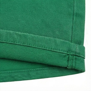 Minifalda de Mezclilla de Cintura Alta para Mujer, Falda Lápiz Verde Sólida, Estilo Casual con Bolsillos, para Todas las Temporadas - Product Image 6