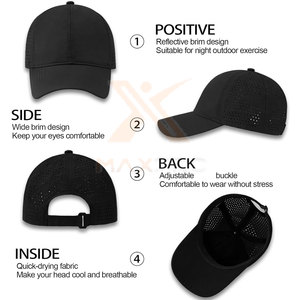 Gorra de béisbol de último diseño en color negro a precio económico, la más vendida, con bajo MOQ para adultos. - Product Image 4