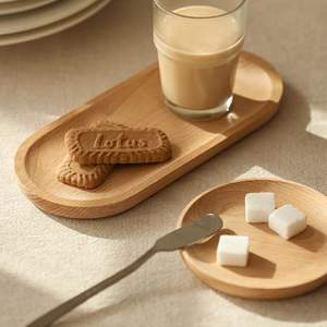 Bandeja de madera multiusos para servir desayuno en la cama, café, té y para organizar fiestas - Product Image 3