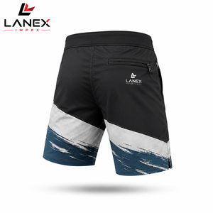 Custom <b>Men</b>’s Color Block Board Shorts Quick Dry Surf Swim <b>Trunks</b> with Zipper Pocket 4-Way Stretch Beachwear OEM ODM Factory - Product Image 2