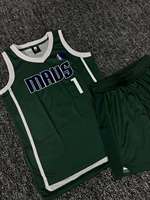 HAQ MEHARBAN SPORTS Set Jersey Basket Pria Hijau V-Neck Tanpa Lengan Sublimasi Bahan Mesh Bernapas Seragam 100% Poliester Semua Ukuran
