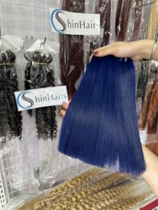 2024 vente en gros couleur os faisceaux droits brut cheveux humains vietnamiens pour les femmes noires modèle féminin 1 - Product Image 2