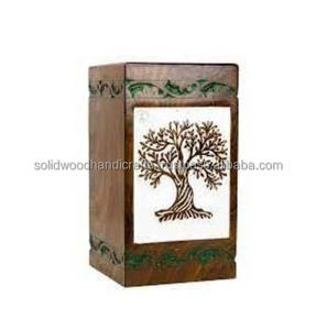 Nouveau design d'urnes de crémation en bois pour adultes urnes en bois urnes funéraires taille personnalisée fournitures funéraires - Product Image 4