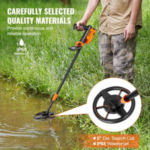 Avanzato DSP Chip Metal Detector per bambini da 6 pollici da 25 ''-37'' regolabile bobina di ricerca impermeabile IP68 LCD da caccia accessori - Product Image 5