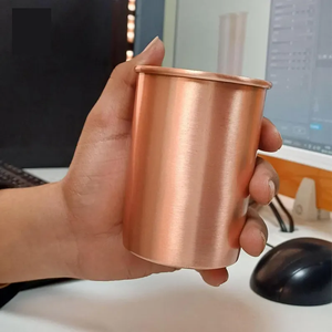 Mug en cuivre de style antique, qualité supérieure, écologique, fait main, design gravé, pour les fêtes, disponible en différents styles - Product Image 2
