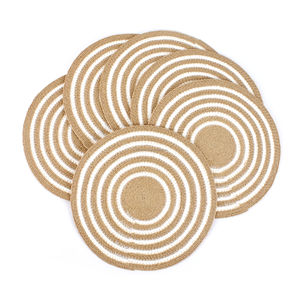 <b>Placemat</b> Paper Raffia PlacematLuxury Kitchen Decoration <b>Beaded</b> <b>Placemats</b> Table Mat Dinning Table Restaurant and Hotel Design - Product Image 3
