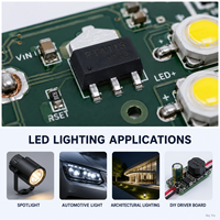 Circuit intégré de pilote LED à courant constant abaisseur PT4115 30V 1.2A avec gradation PWM pour éclairage haute luminosité, composant électronique