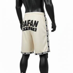 Pantalones cortos de baloncesto para hombre, tela de malla premium, transpirable, cintura elástica, logotipo personalizado con transferencia térmica, pantalones cortos deportivos de baloncesto para hombre - Product Image 5