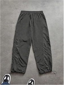 Men's Black Side Stripe Elastic Waist Lightweight Breathable <b>Track</b> <b>Pants</b> Casual Drawstring Closure - Product Image 3