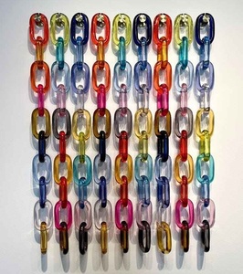 Chaîne décorative en résine de luxe, accessoires personnalisés multi-usages, chaînes en résine pour décoration murale, chaîne à maillons suspendue - Product Image 6