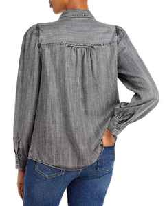 Top de Mezclilla para Mujer con Diseño Progresivo, Corte Estructurado, Tela Transpirable, Acabado Impecable y Estilo Versátil - Product Image 2