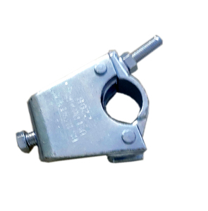 Pince de serrage pour poutre de 48,3 mm en acier doux forgé de type britannique moderne, pivotante fixe, pour échafaudage, galvanisée argentée Vaishnav - Product Image 6