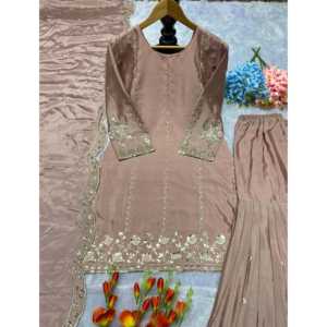 Top de fiesta de diseñador para mujer-Sharara y hermoso conjunto Dupatta - Product Image 2