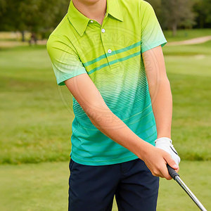 Ropa funcional de alto rendimiento para jóvenes, polos de golf para niños y niñas, material suave y flexible, para prácticas de golf - Product Image 2