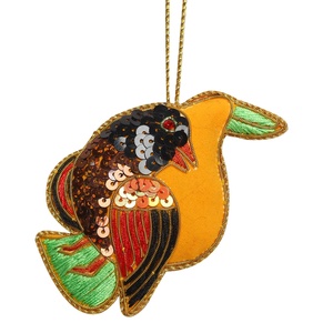 Árbol de Navidad hecho a mano tela bordada decoraciones personalizadas al por mayor adorno con camello Reno oveja caballo - Product Image 3