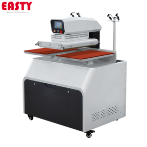 Pneumatic Double Station Heat Press Machine for T-<b>Shirt</b> Garment Dual shuttle heat transfer machine 40x60cm Double Station - Product Image 1