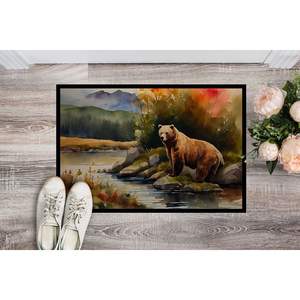 Kodiak Bear Paillasson Tapis d'entrée intérieur/extérieur lavable et antidérapant 24H X 36W Tapis de porte d'entrée - Product Image 2