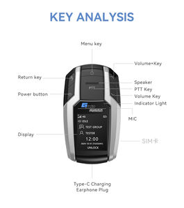 Gtyd TD-C58 4G Lte Real <span class=keywords><strong>Ptt</strong></span> Met Sim Kaart 100 200 Lange Afstand Mini Walkie Talkies - Product Image 4