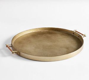 Modern Stainless Steel Metal Serving <b>Tray</b> For Tea Coffee Breakfast Lunch <b>Dinner</b> And Buffet Food Presentation - Product Image 2