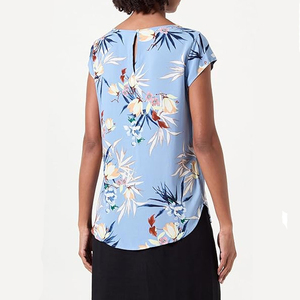 เสื้อยืดคอตตอน 100% แบบสั่งทำพิเศษสำหรับผู้หญิง เนื้อผ้าหนา คุณภาพสูง เสื้อยืดคอกลมสำหรับฤดูร้อน เสื้อยืดเปล่าสำหรับผู้หญิง ขายส่ง - Product Image 2
