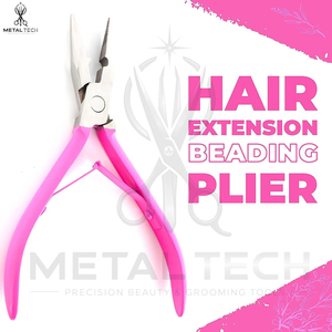 OEM ODM Hair Extension Installation Accessories Kit with <b>Pink</b> Extension Pliers, Threading Loop <b>Tool</b>, Tail Comb & Organizer Pouch - Product Image 3