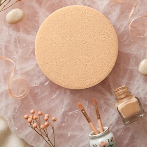 ฟองน้ำแต่งหน้า [K-ESSENTIALS] รุ่น Glow Fitting Soft Touch Rubycell สำหรับเกลี่ยรองพื้น - Product Image 1
