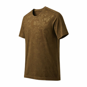 Camisetas de Manga Corta para Hombre, Hechas en Pakistán, Corte Ajustado, Transpirables, de Poliéster/Algodón, Fibra de Bambú, con Estampado Tie-Dye y Serigrafía - Product Image 4