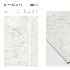 กระเบื้องพอร์ซเลนเคลือบน้ำตาลคุณภาพสูง ขนาดใหญ่ 600x1200 มม. สำหรับห้องนั่งเล่น ห้องน้ำ ห้องครัว และตกแต่งภายในระดับพรีเมียม - Product Image 1