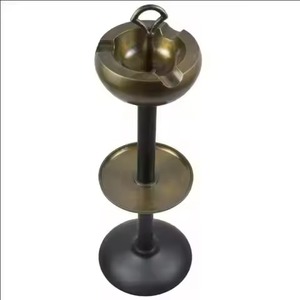 Brass Made <b>Small</b> Size Cigarette Ashtray For Office Livingroom Table Top Ash Containing Use Metal Ashtray & <b>Container</b> - Product Image 3