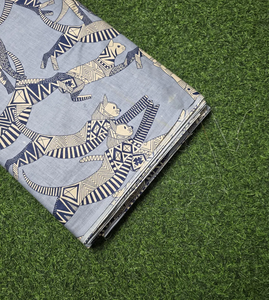 Tissu en coton imprimé chat 2026, motif géométrique noir et gris, vendu au mètre, matériau de couture à prix d'usine - Product Image 5