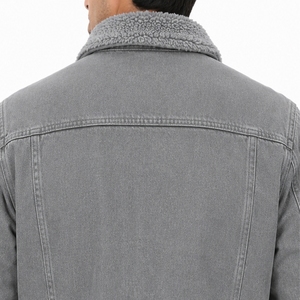 <b>Men</b>’s Casual Denim <b>Jacket</b> Clothing For Everyday Casual <b>Shearling</b> Collar Button Front Casual Style Comfortable Everyday Outdoor - Product Image 5