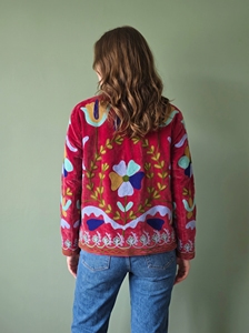 Morvi-Fab 2026 #51 Latest <b>Women</b>’s Suzani Embroidered Jacket – Colorful Floral Designer Ethnic <b>Outerwear</b> - Product Image 4