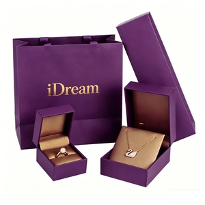 Fabricant de boîtes à bijoux personnalisées de luxe, emballage entièrement personnalisé avec logo, boîte rigide en papier spécial, boîte écologique <span class=keywords><strong>IDream</strong></span> - Product Image 1