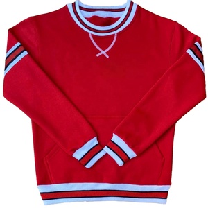 Pull à capuche col rond de style universitaire Sweat-shirt thermique d'hiver lavé en coton et polyester de haute qualité en tissu polaire pour hommes - Product Image 1