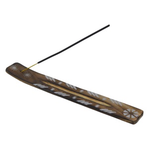 Wooden Incense <b>Stick</b> Holder Natural Fragrance Solid Incense Burner <b>with</b> Multiple Designs Indoor Decoration Aromatherapy <b>Diffuser</b> - Product Image 1