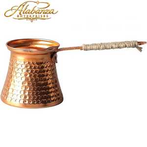 กาต้มกาแฟตุรกีสเตนเลสสตีลทันสมัย Alabanza พร้อมด้ามจับไม้ Cezve Ibrik - Product Image 4