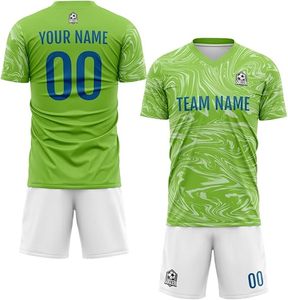 Vente en gros de maillots de football personnalisés pas chers pour adultes, ensemble complet, imperméable, écologique, respirant, séchage rapide, pour l'hiver - Product Image 6