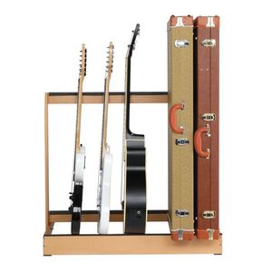 Hardwood Folding Guitar Stand for Electric Acoustic Bass Space-Saving Case for Home Studio Musical Instrument Stand - Product Image 2