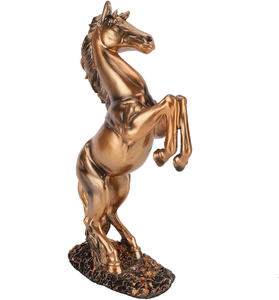 Escultura Decorativa de Caballo Dorado para Mesa, Figura Decorativa para el Hogar, Oficina, Sala de Estar y Decoración de Interiores de Lujo - Product Image 1