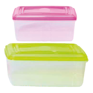 Contenedor Rectangular de Plástico para Almacenamiento de Alimentos con Tapa de Cierre Seguro, Libre de BPA, Apto para Congelador y Microondas - Product Image 1