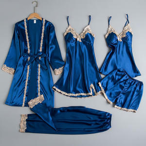 Vêtements d'intérieur confortables pour femmes : Ensemble pyjama short à bretelles et chemise de nuit longue, nouveau design, vente en gros du Bangladesh - Product Image 1