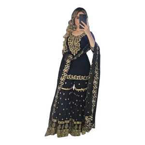Heavy Embroidered Lehenga Choli Set with <b>Sequins</b> Work Bridal Designer Lehenga with Dupatta Wedding & Party Wear - Product Image 1