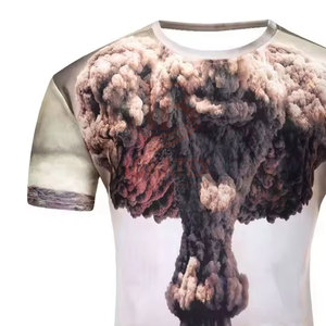 เสื้อยืดพิมพ์ลายผู้ชาย ผ้าฝ้าย 100% ทรงหลวม แขนสั้น สำหรับขายออนไลน์ - Product Image 3
